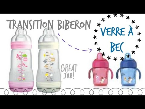 Transition entre le BIBERON et le &quot;VERRE A BEC&quot;