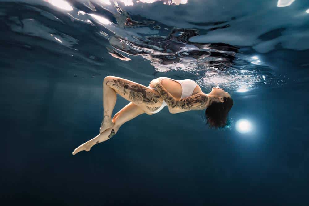 séance de photographie aquatique