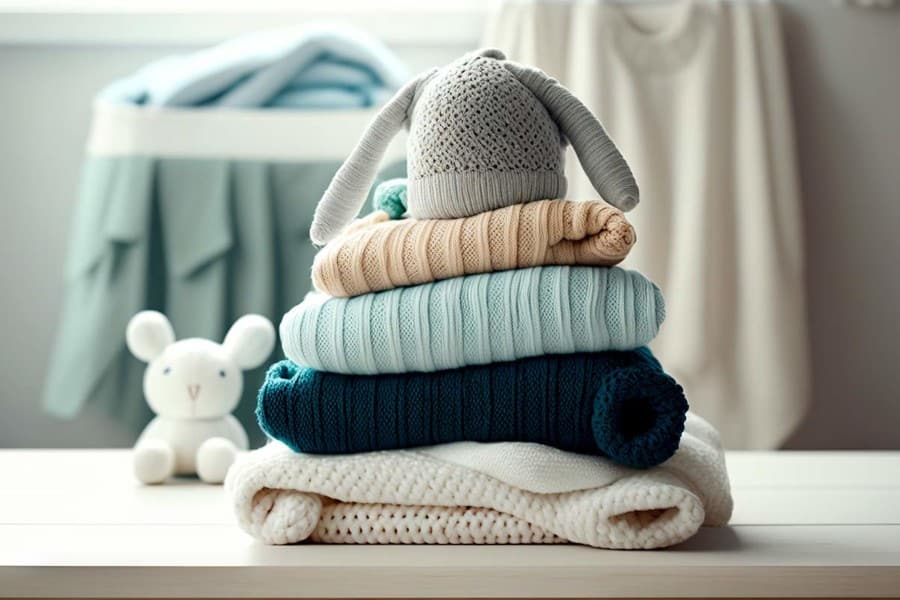 vêtements en laine pour bébé